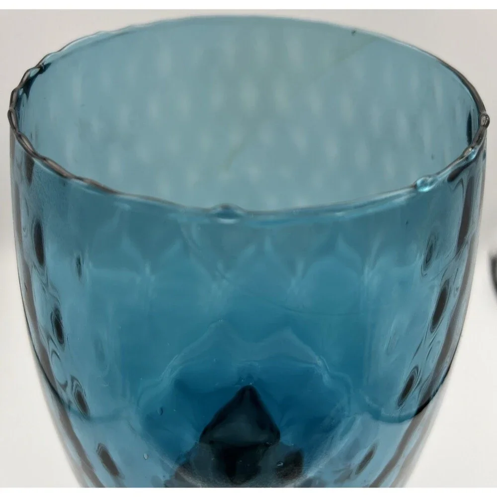 VNTG Empoli Blue Italian Tall Art Glass 10